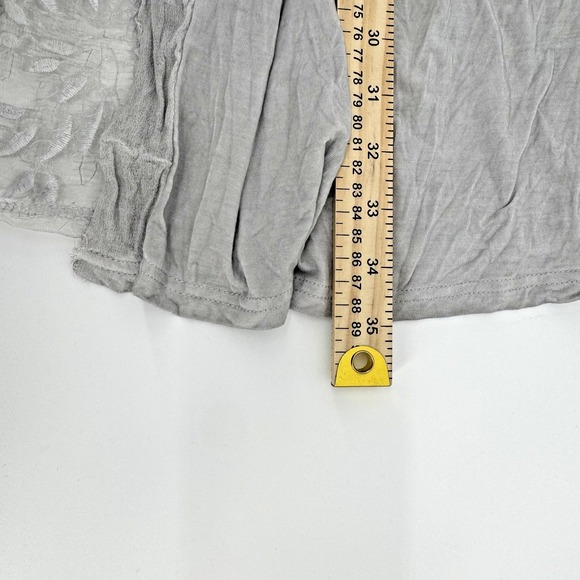 Women's Gray Lace Cardigan Size M Sheer Romantic Boho Goth Fairycore Cottagecore - Picture 8 of 8